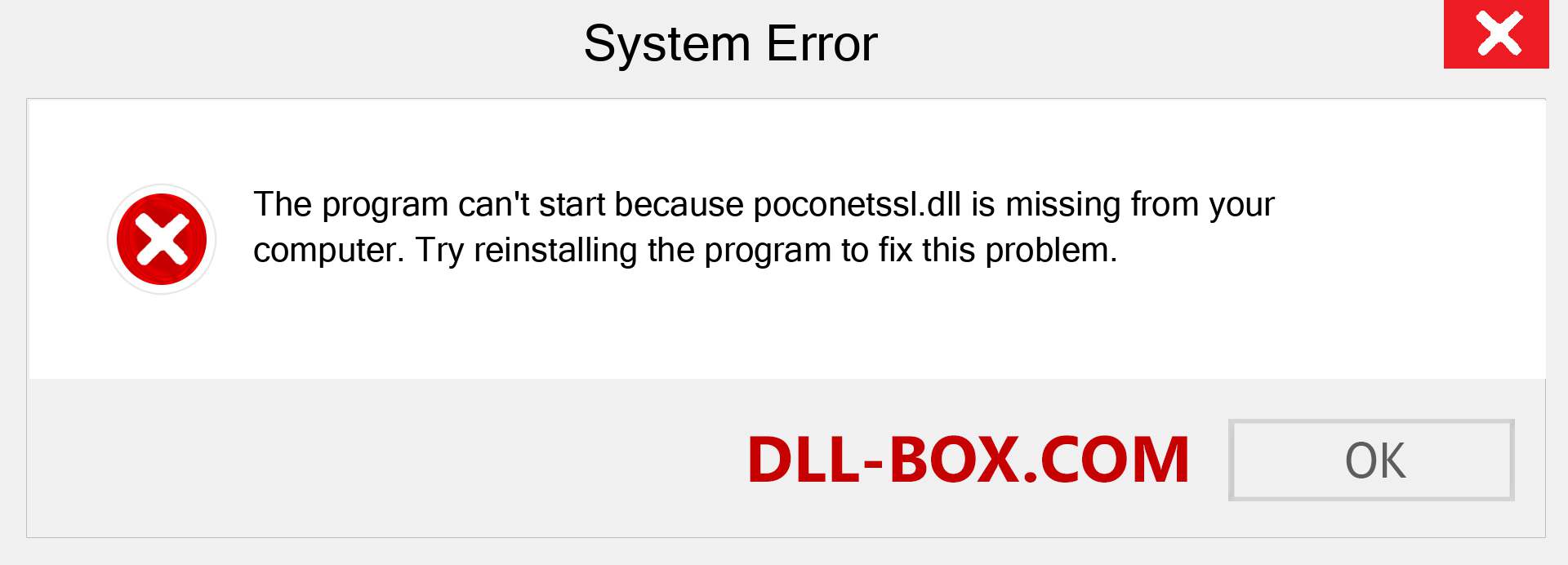  poconetssl.dll file is missing?. Download for Windows 7, 8, 10 - Fix  poconetssl dll Missing Error on Windows, photos, images
